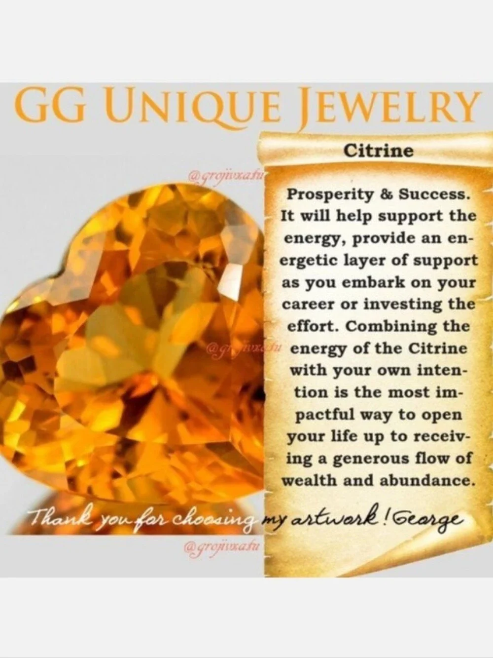 Sterling 925 Silver Ring Natural Citrine Gem Luxury Gift for Woman